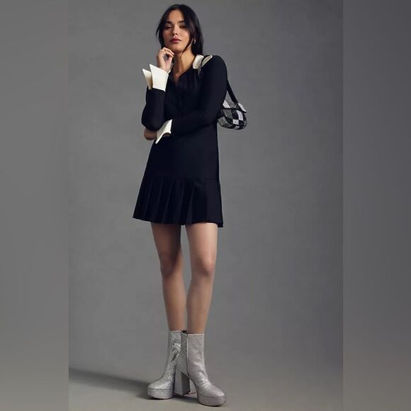 Anthropologie x ANNA SUI Collared shirt dress - Picture 3 of 5